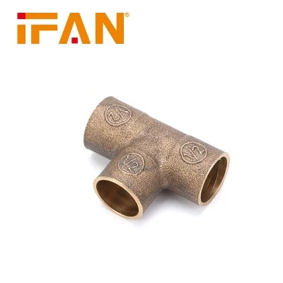 Bronze equal tee fitting Bronze equal tee fitting